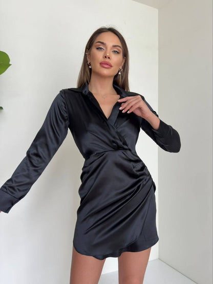 SATEN KUMAŞ ELBİSE